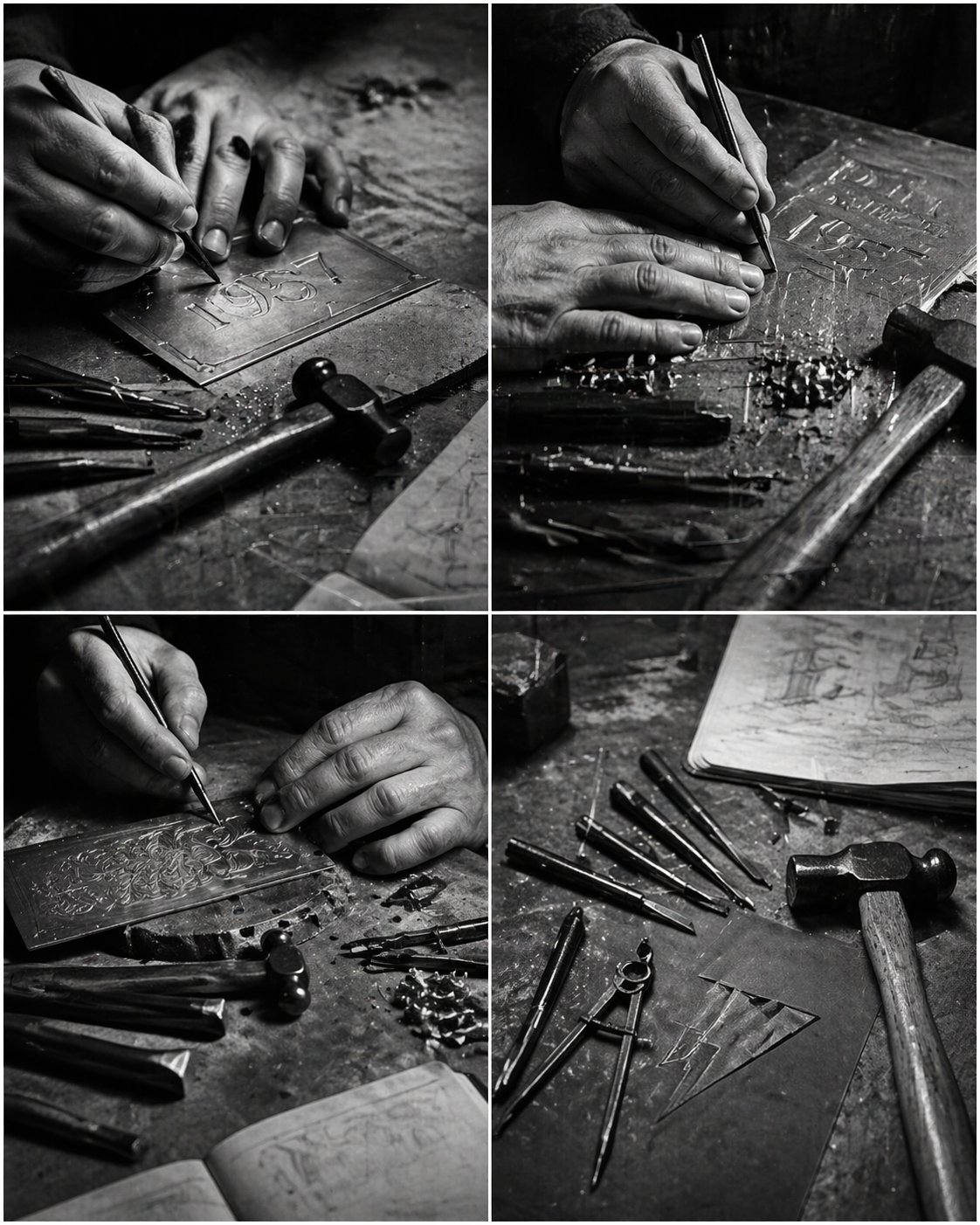 Gravure artisanale, fondation GRAVNOR 1957