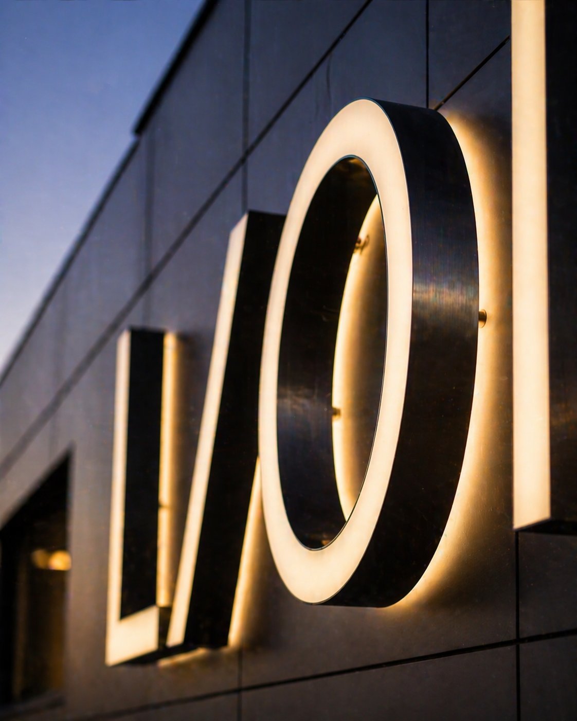 Lettres boîtiers LED modernes, ère DT Signs