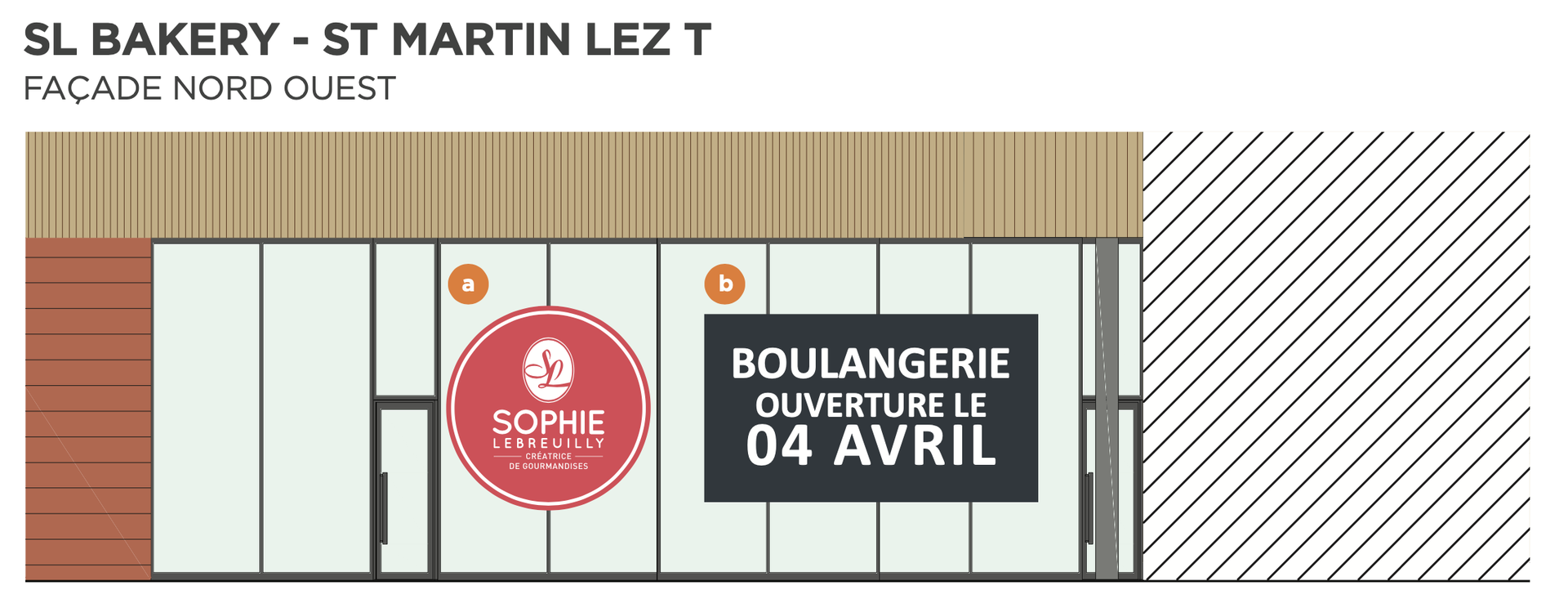Voir l'enseigne posée avant qu'elle soit fabriquée — ça change tout.