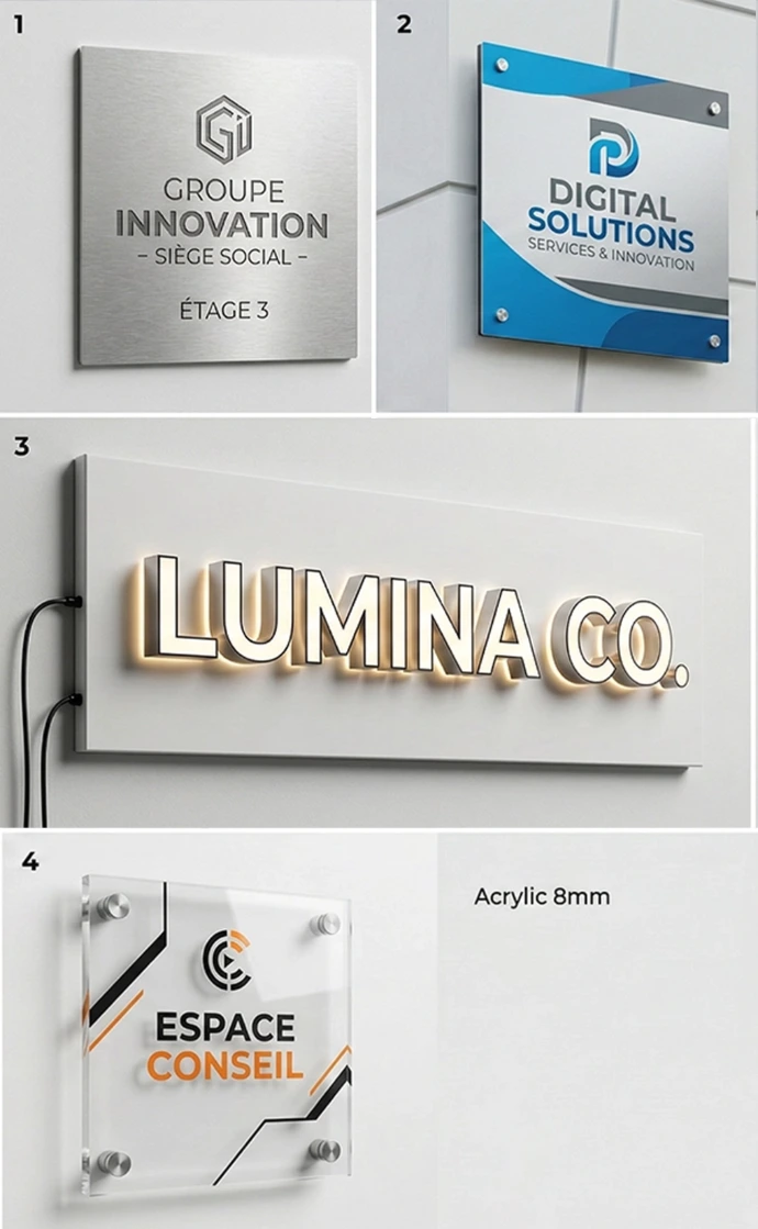 Matériaux pour enseignes &amp; signalétique