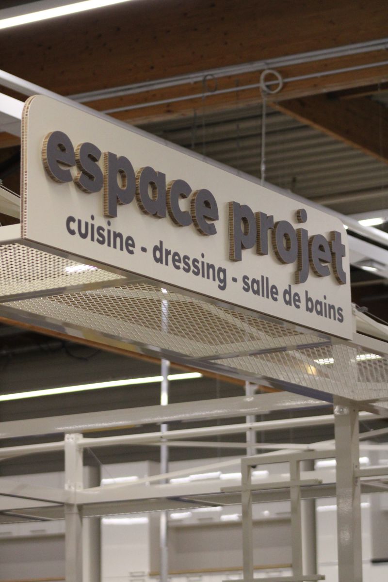 Signaletique Espace Projet cuisine dressing salle de bains Castorama